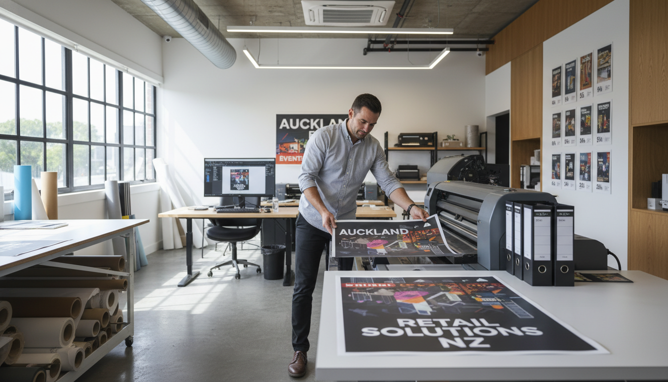 Custom Poster Printing Auckland: Sizes, Finishes & Where to Get It Right - featured image