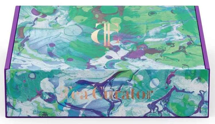 the tea curator packaging by mc2 print brokers, print broker, commercial printing, digital printing, printing services, business cards, book printing, brochure printing, custom packaging solutions, free printing quote, print broker news